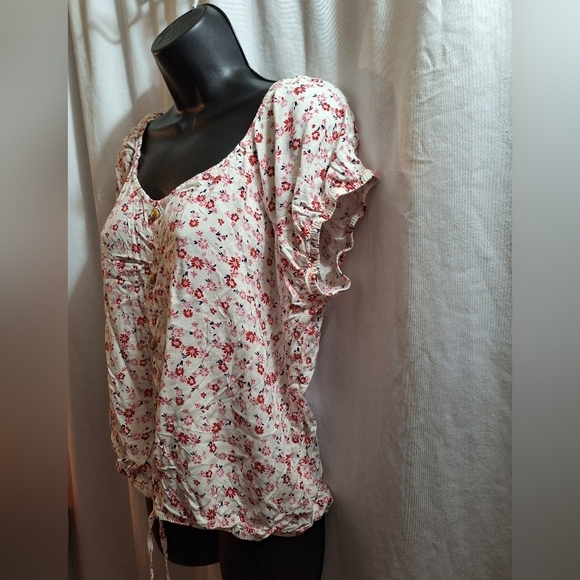No Boundaries Floral Blouse XL - Picture 3 of 7
